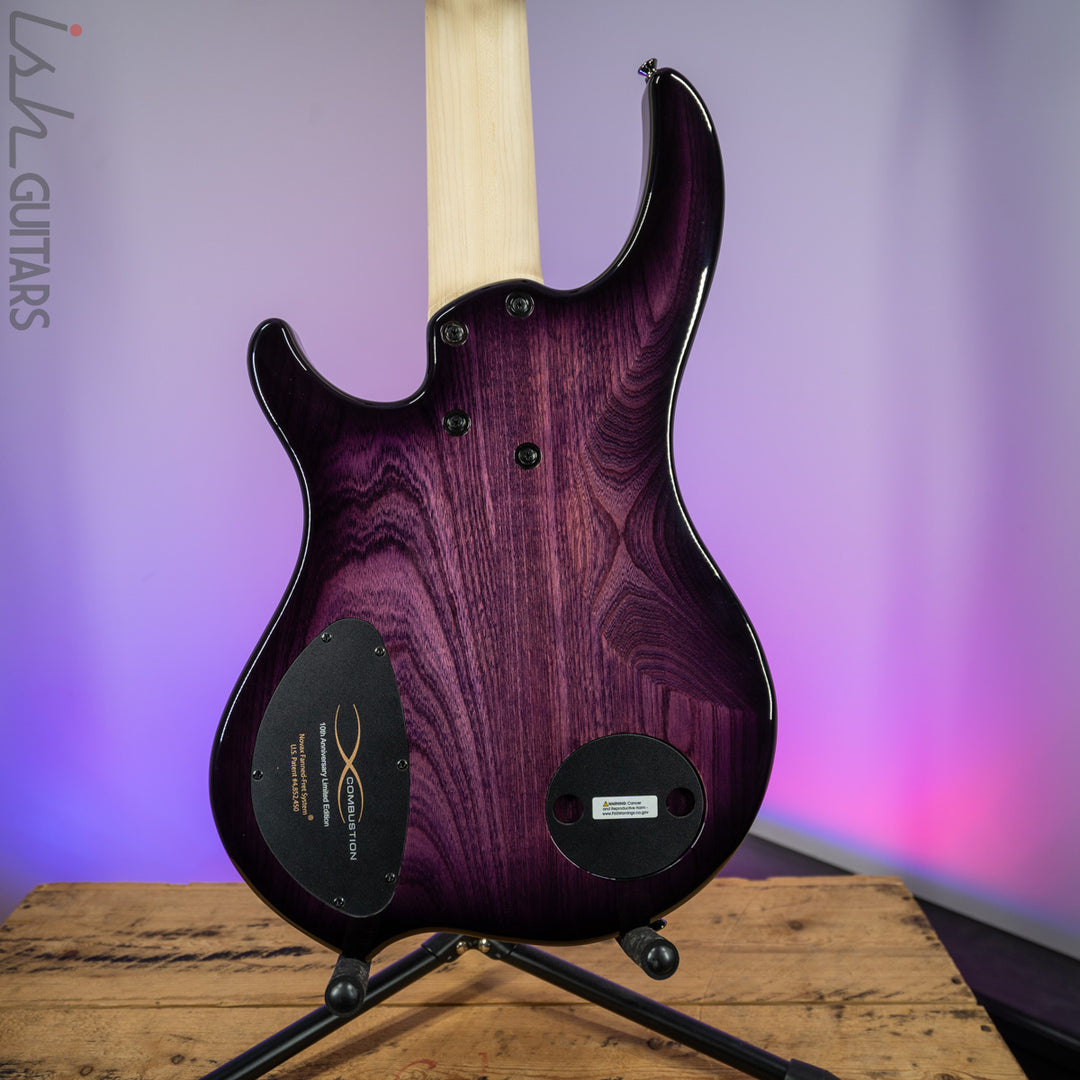Dingwall 10th Anniversary Combustion 5-String 2 PUP Amethystburst Pau Ferro Fretboard B-Stock
