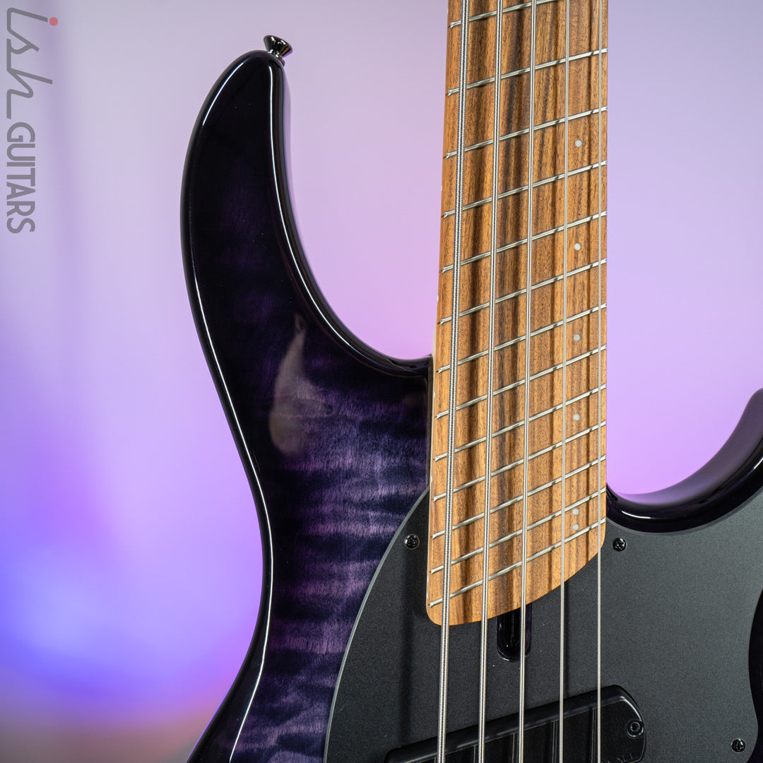 Dingwall 10th Anniversary Combustion 5-String 3 PUP Amethystburst Pau Ferro Fretboard