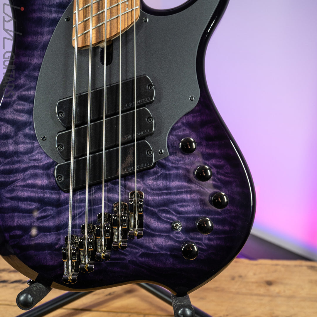 Dingwall 10th Anniversary Combustion 5-String 3 PUP Amethystburst Pau Ferro Fretboard