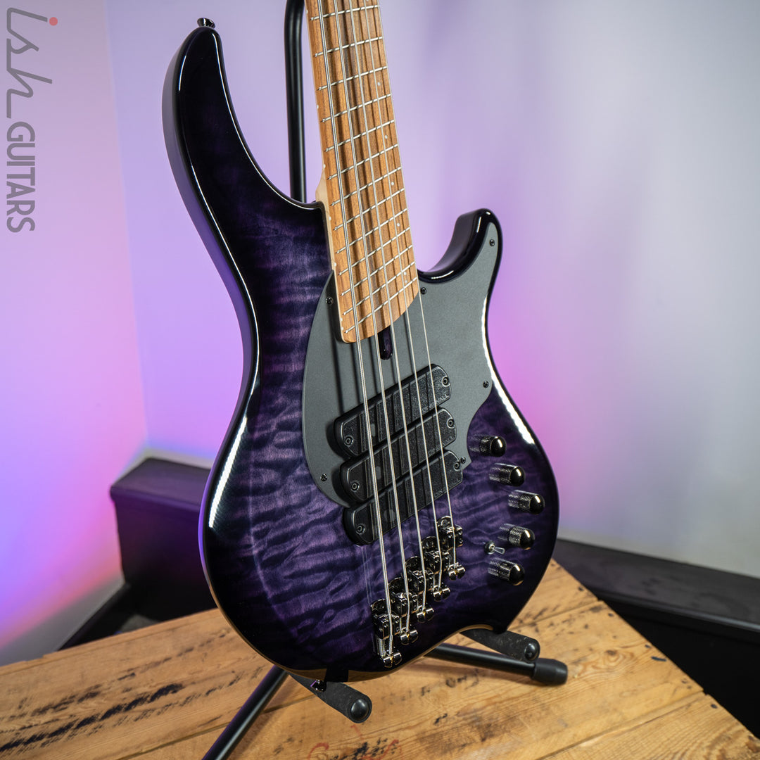 Dingwall 10th Anniversary Combustion 5-String 3 PUP Amethystburst Pau Ferro Fretboard