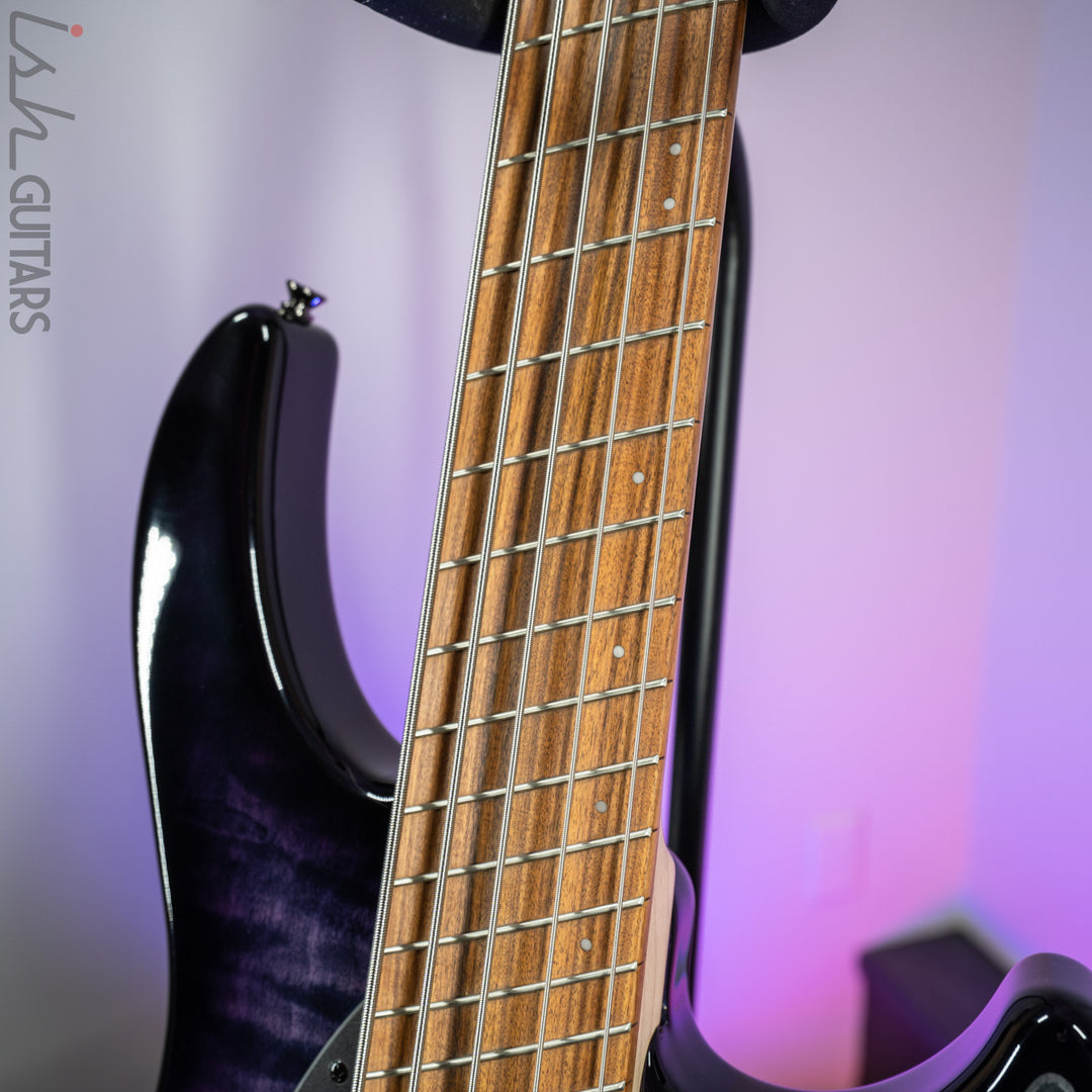 Dingwall 10th Anniversary Combustion 5-String 3 PUP Amethystburst Pau Ferro Fretboard