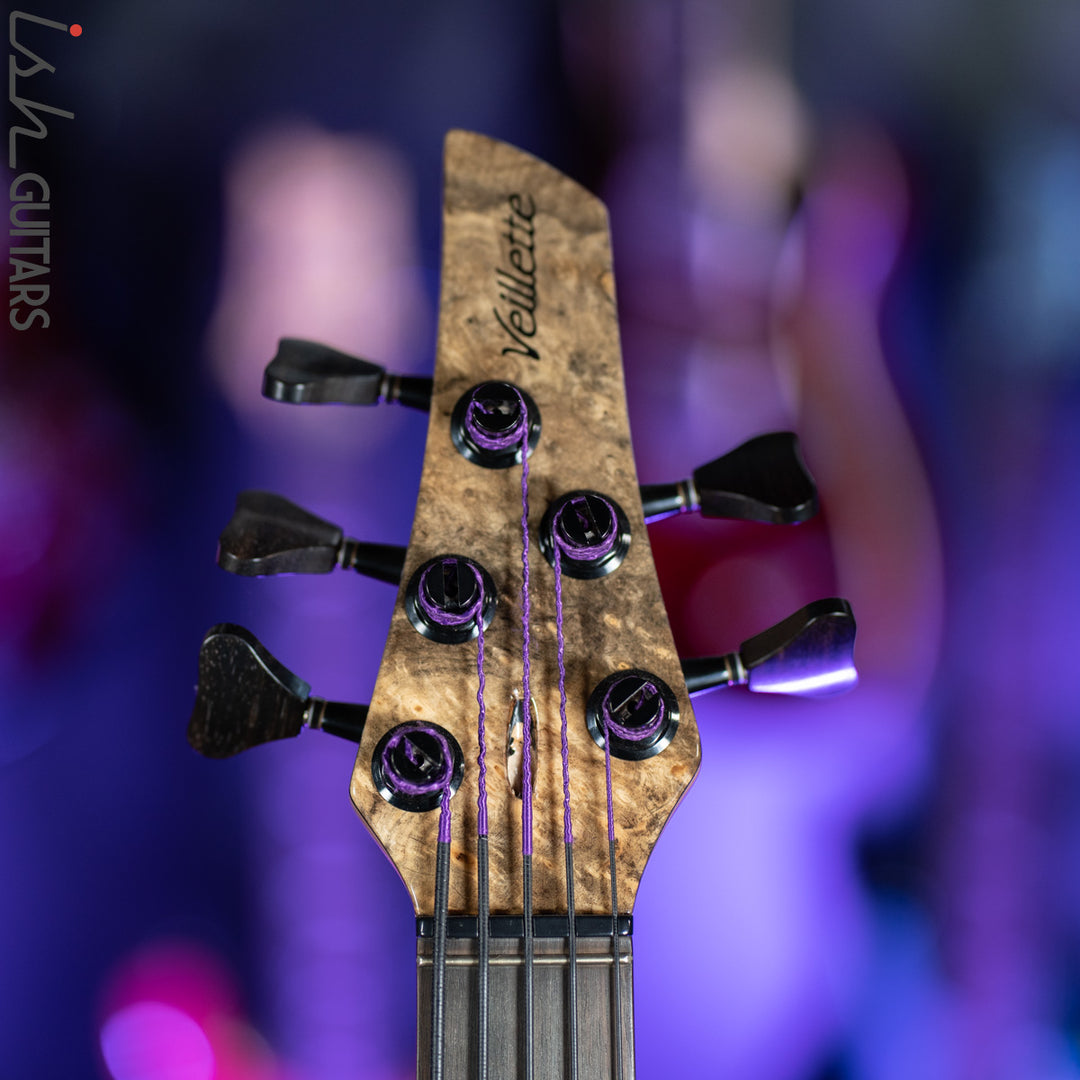 Veillette Singlecut 5 Custom Semi Hollow Buckeye Burl
