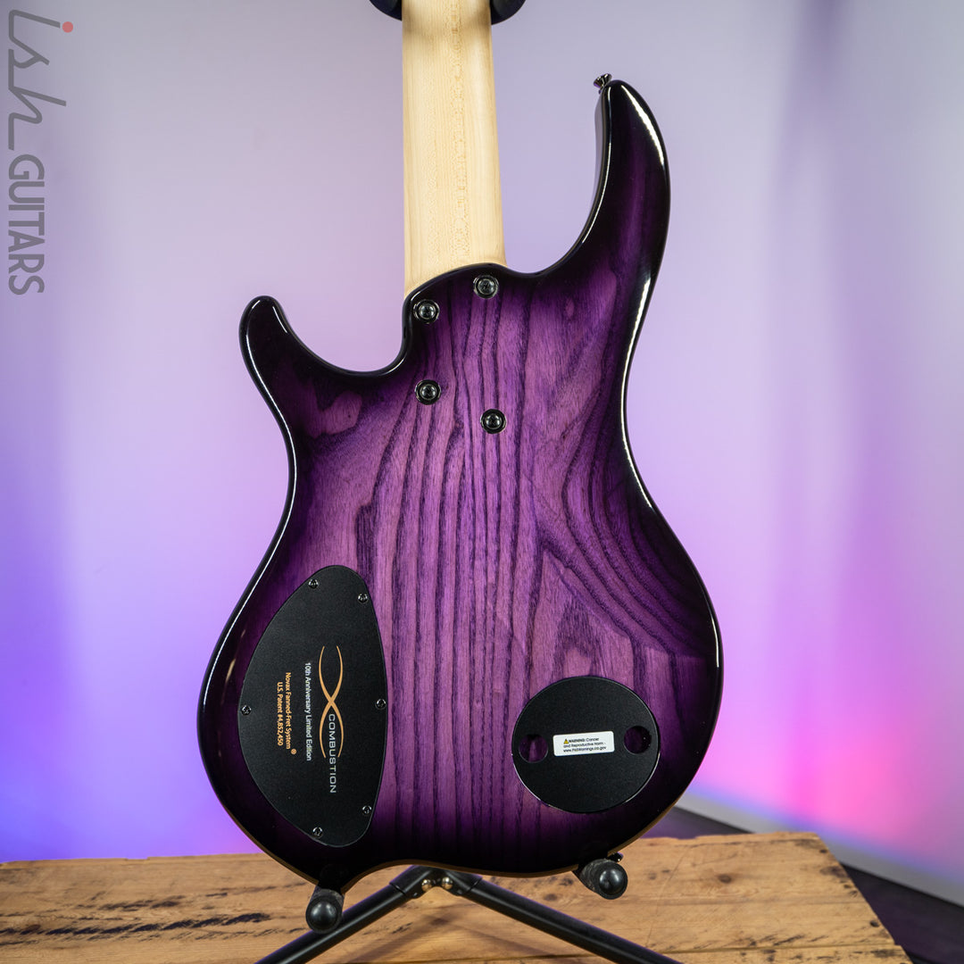 Dingwall 10th Anniversary Combustion 5-String 3 PUP Amethystburst Pau Ferro Fretboard