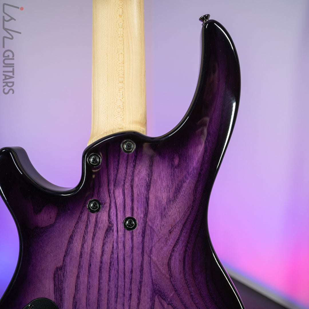 Dingwall 10th Anniversary Combustion 5-String 3 PUP Amethystburst Pau Ferro Fretboard