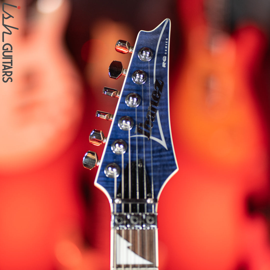 2018 Ibanez RG4EXFM1 Transparent Blue