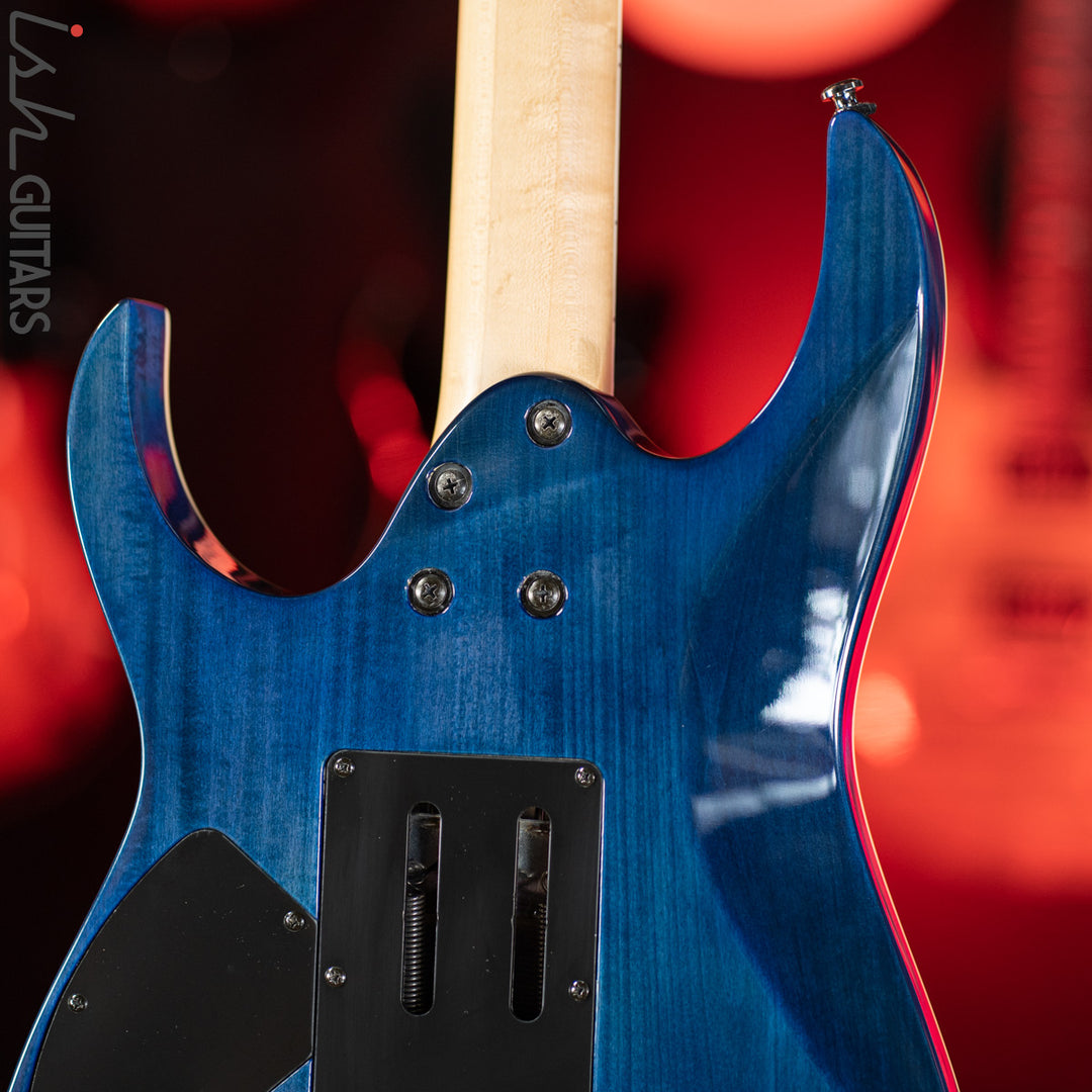 2018 Ibanez RG4EXFM1 Transparent Blue