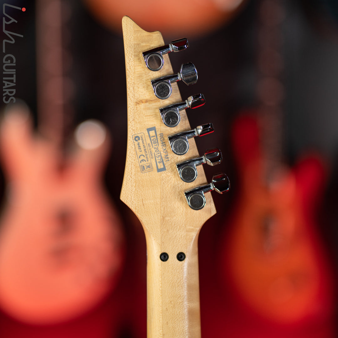 2018 Ibanez RG4EXFM1 Transparent Blue