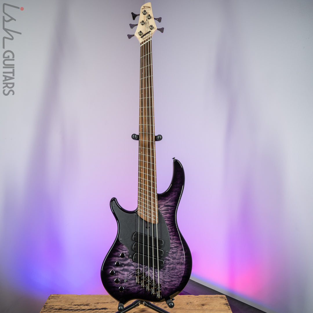 Dingwall 10th Anniversary Combustion LEFT HANDED 5-String 3 PUP Amethystburst Pau Ferro Fretboard