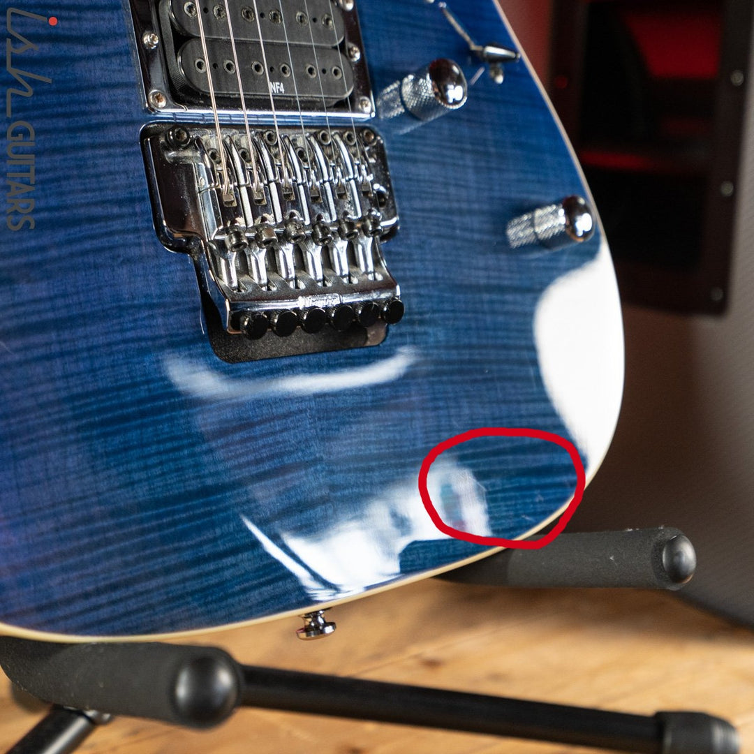 2018 Ibanez RG4EXFM1 Transparent Blue