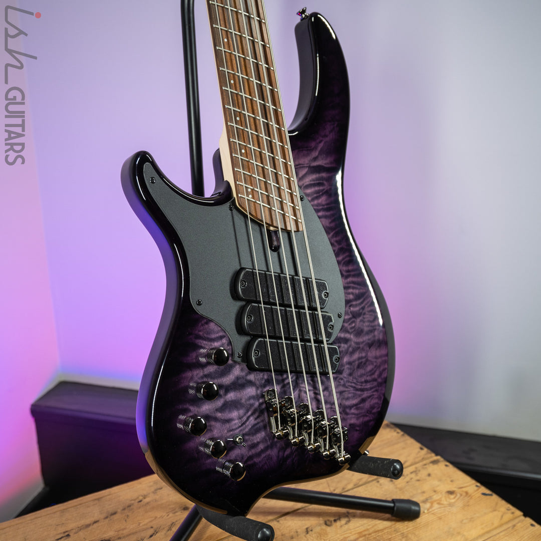 Dingwall 10th Anniversary Combustion LEFT HANDED 5-String 3 PUP Amethystburst Pau Ferro Fretboard