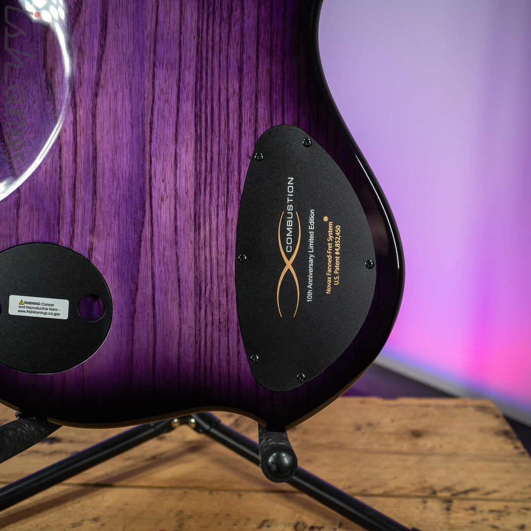 Dingwall 10th Anniversary Combustion LEFT HANDED 5-String 3 PUP Amethystburst Pau Ferro Fretboard