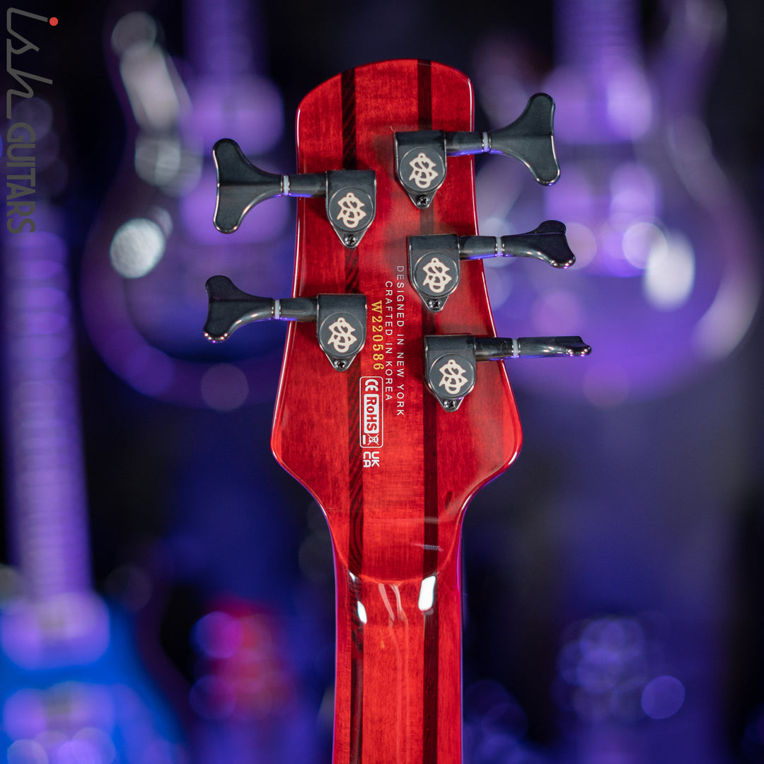 Spector NS Dimension 5 Multiscale Bass Inferno Red Gloss