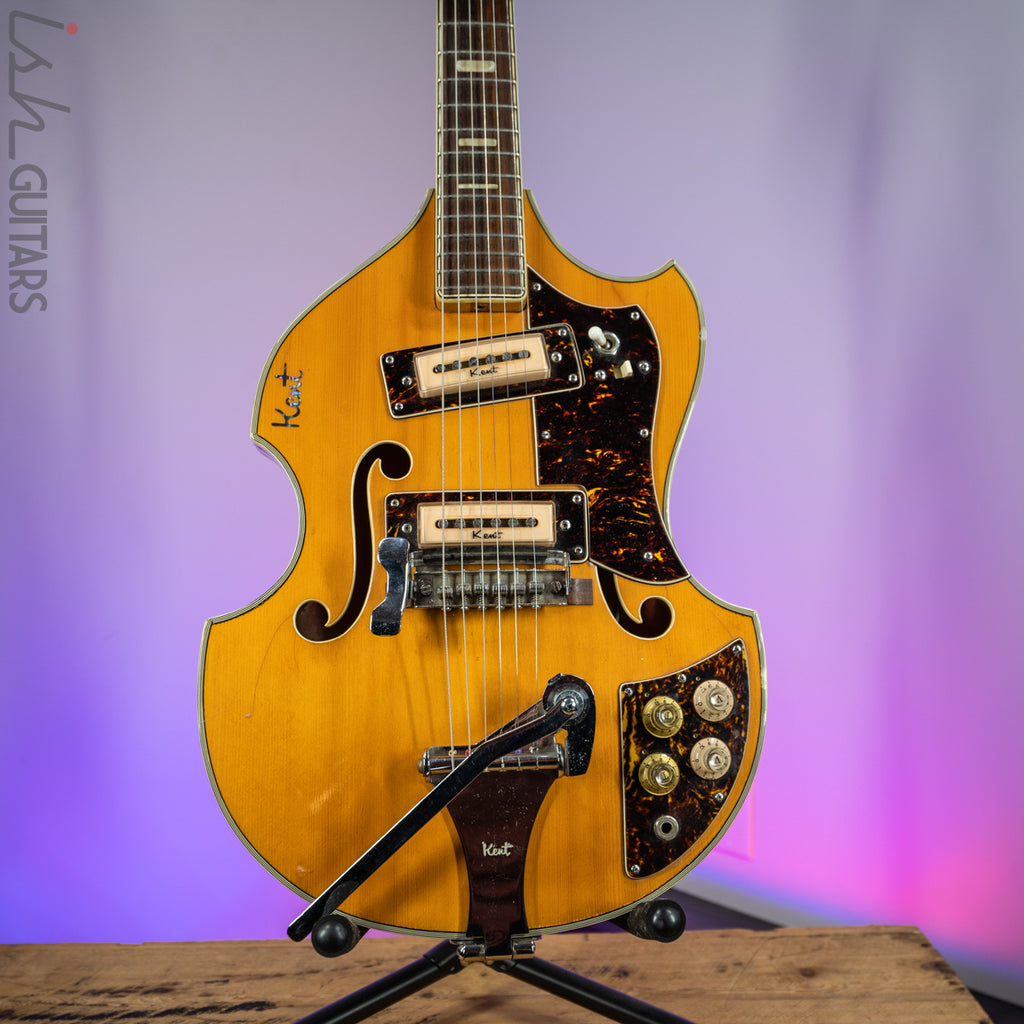 1966-1967 Kent 834 Violin Body Blonde – Ish Guitars