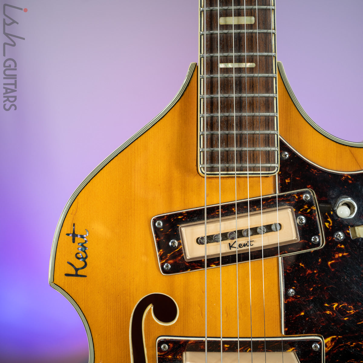 1966-1967 Kent 834 Violin Body Blonde – Ish Guitars
