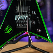 2020 Jackson RRX24 Black with Neon Green Bevels
