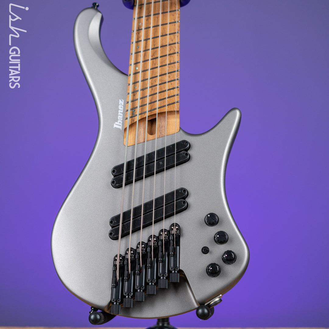 Ibanez EHB1006MS 6-String Headless Bass Metallic Grey Matte Demo