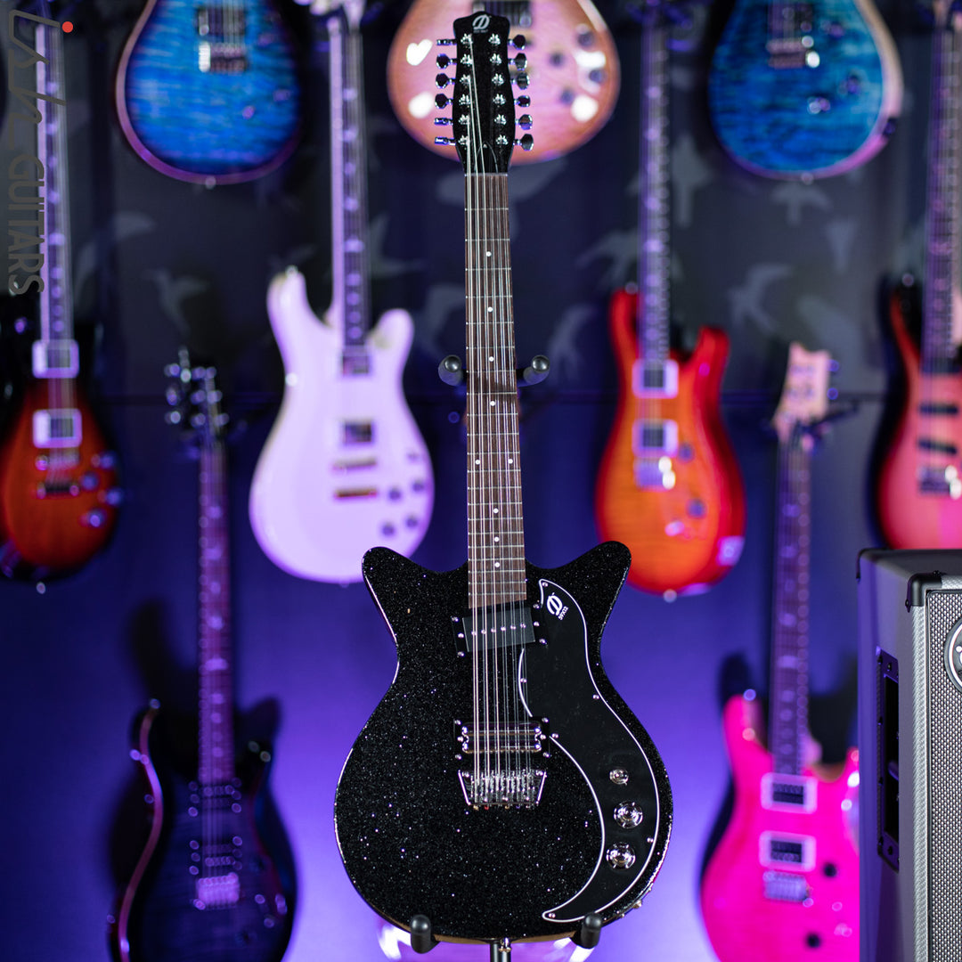 Danelectro 59x12 12-String Electric Guitar Black Metalflake