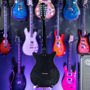 Danelectro 59x12 12-String Electric Guitar Black Metalflake