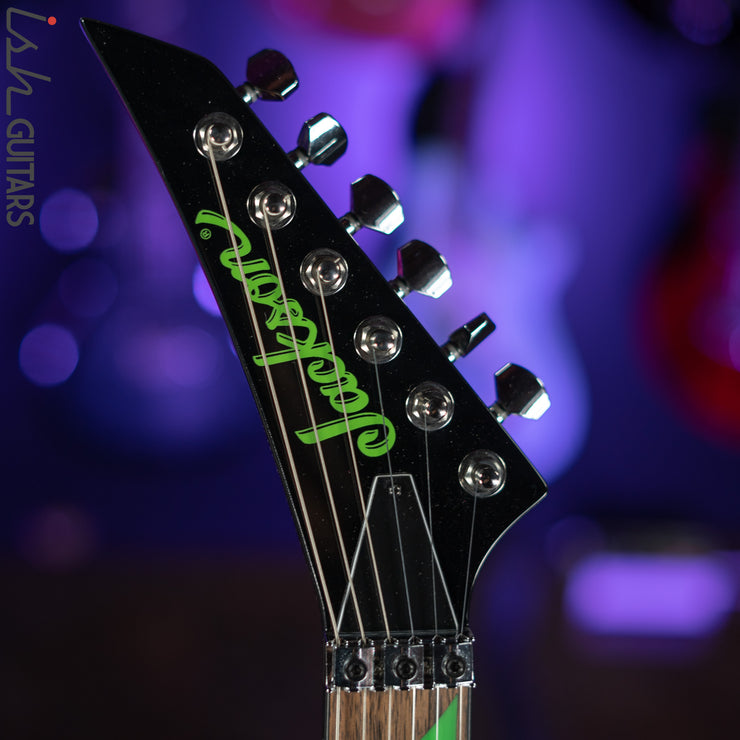 2020 Jackson RRX24 Black with Neon Green Bevels