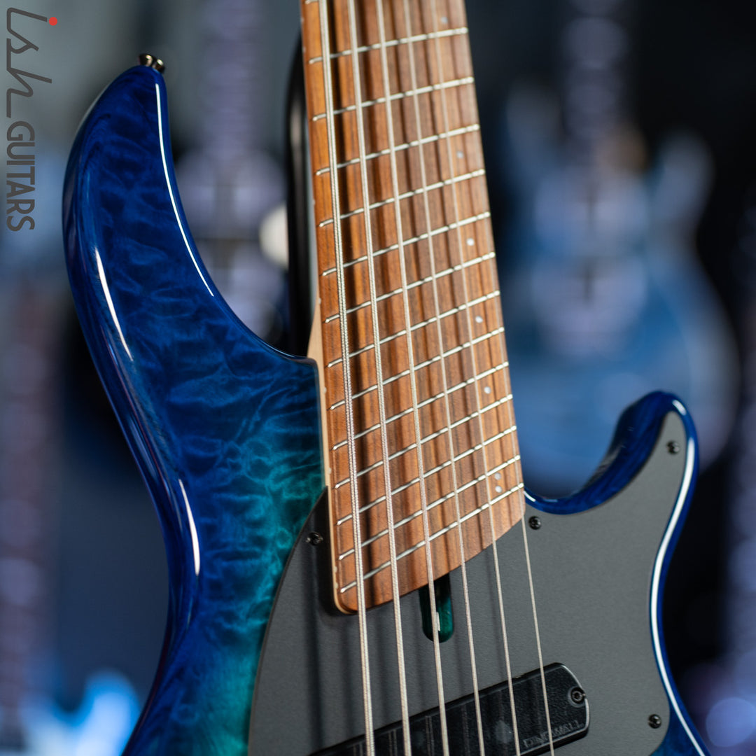 Dingwall Combustion 2-PUP 6-String Bass Whalepoolburst Pao Ferro Fretboard