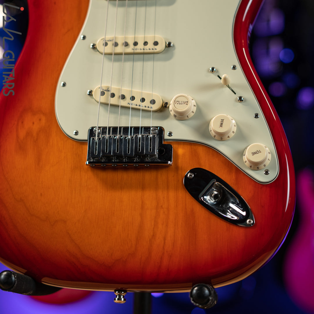 2019 Fender American Elite Stratocaster Aged Cherry Burst