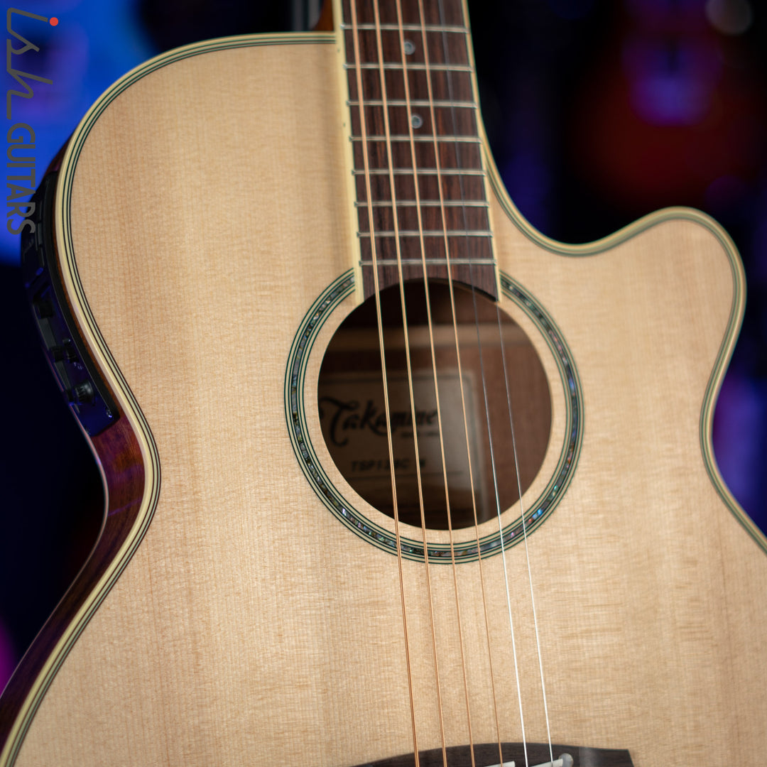 Takamine TSP138C-N Thinline Acoustic-Electric Guitar Natural