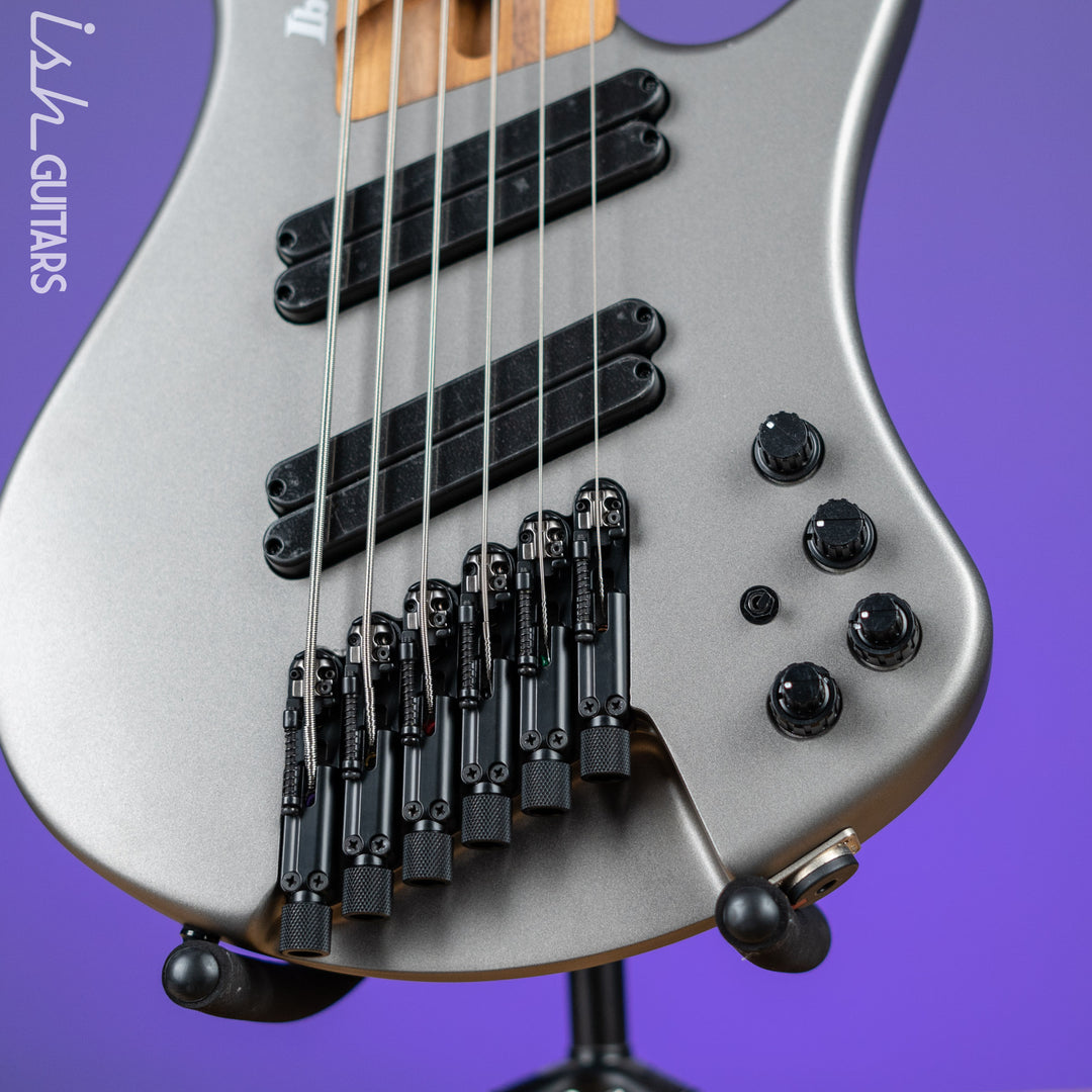 Ibanez EHB1006MS 6-String Headless Bass Metallic Grey Matte Demo