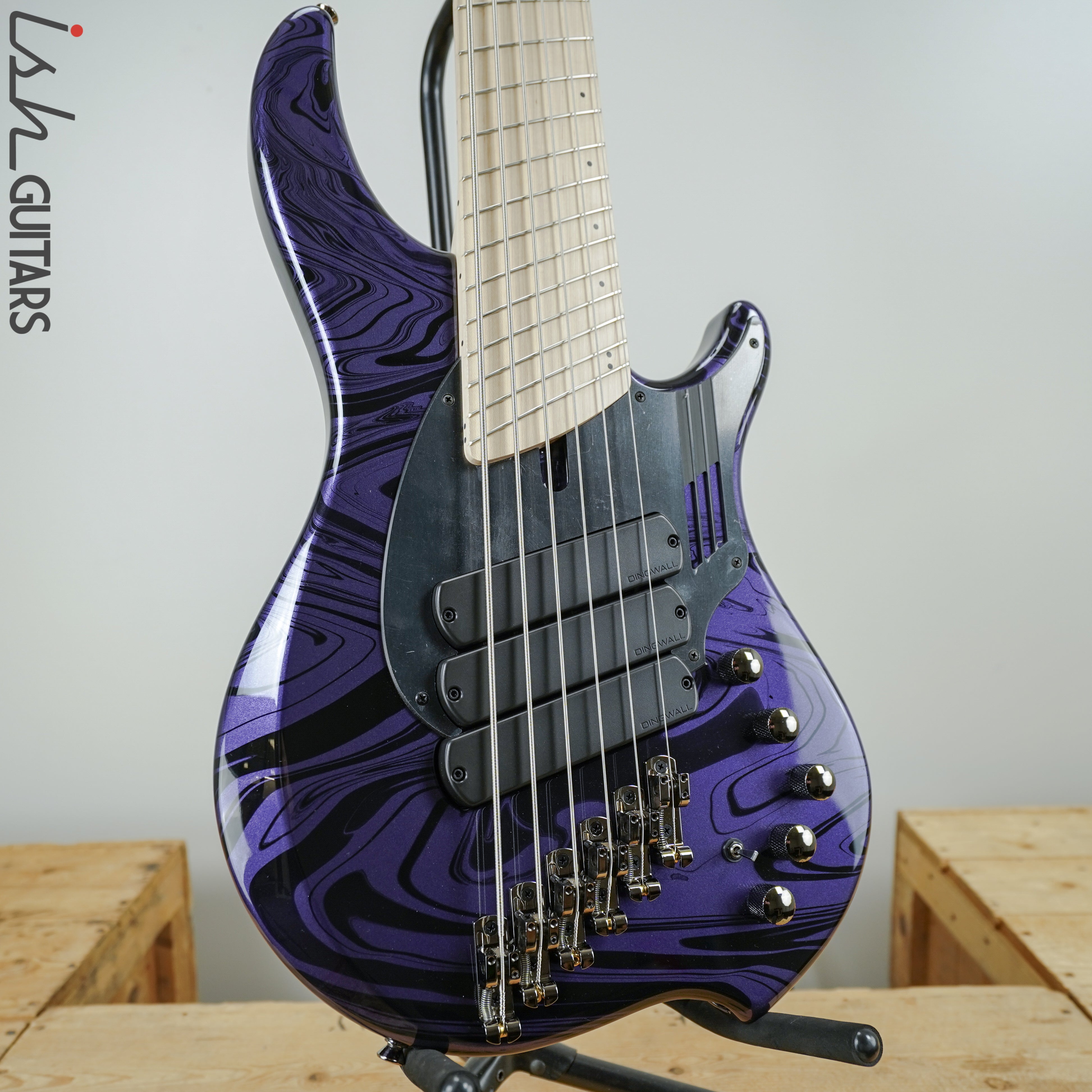 Dingwall NG-3 6 String Bass Purple Metallic Swirl – Ish Guitars