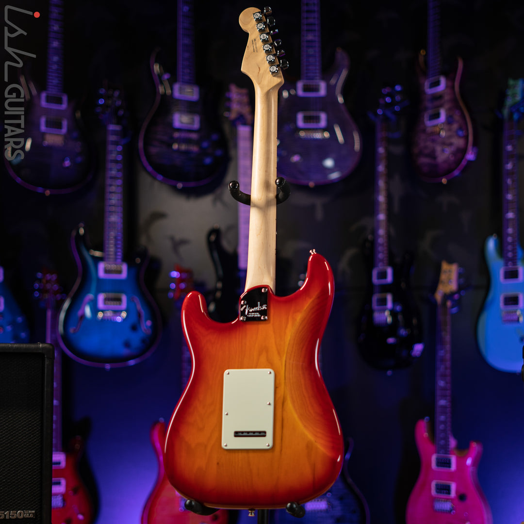 2019 Fender American Elite Stratocaster Aged Cherry Burst