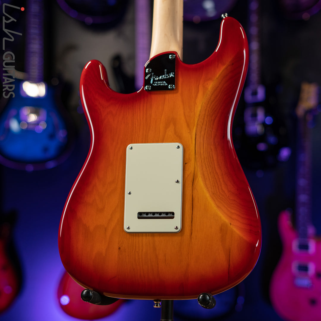 2019 Fender American Elite Stratocaster Aged Cherry Burst
