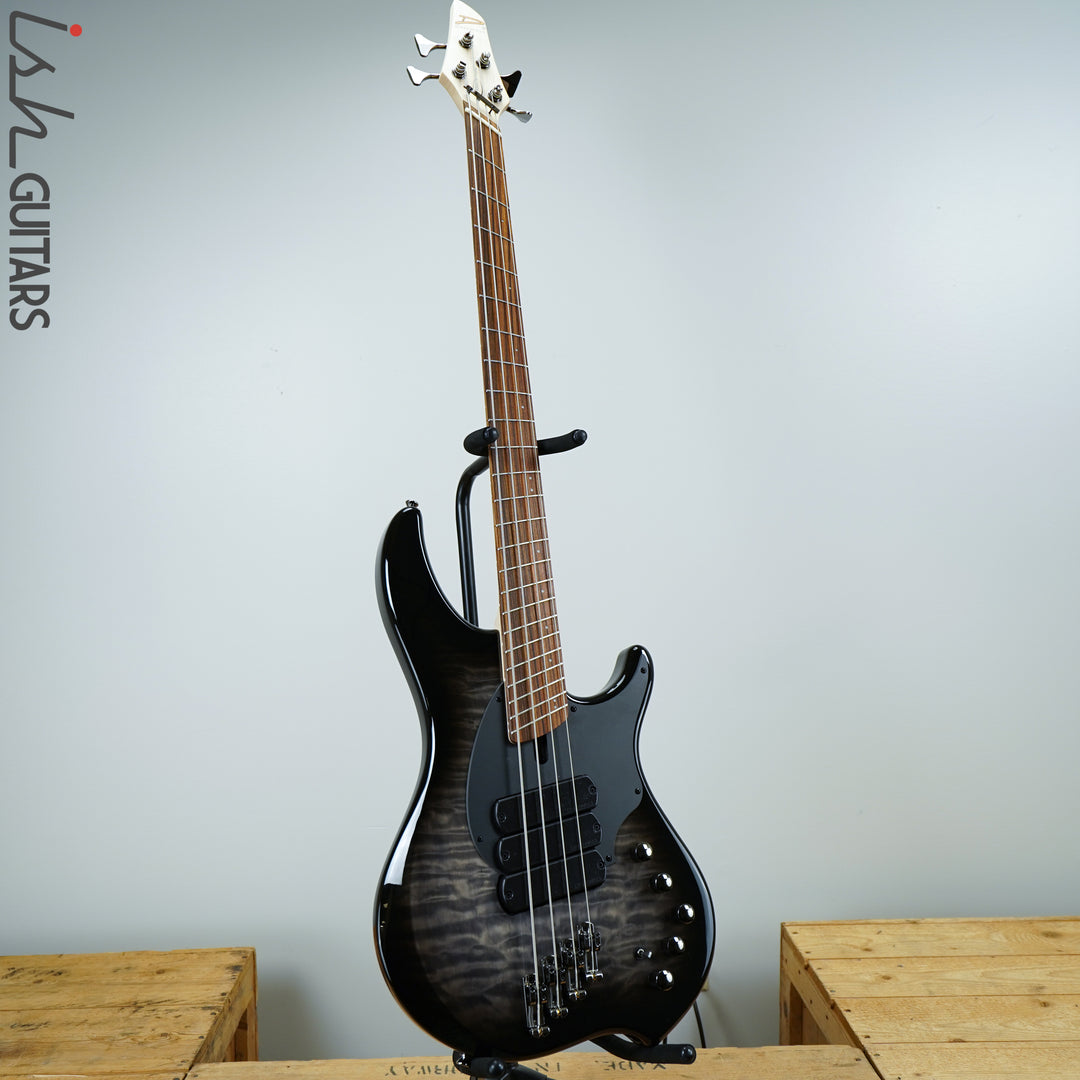 Dingwall Combustion 4 String 3 Pickup 2 Tone Blackburst Pau Ferro