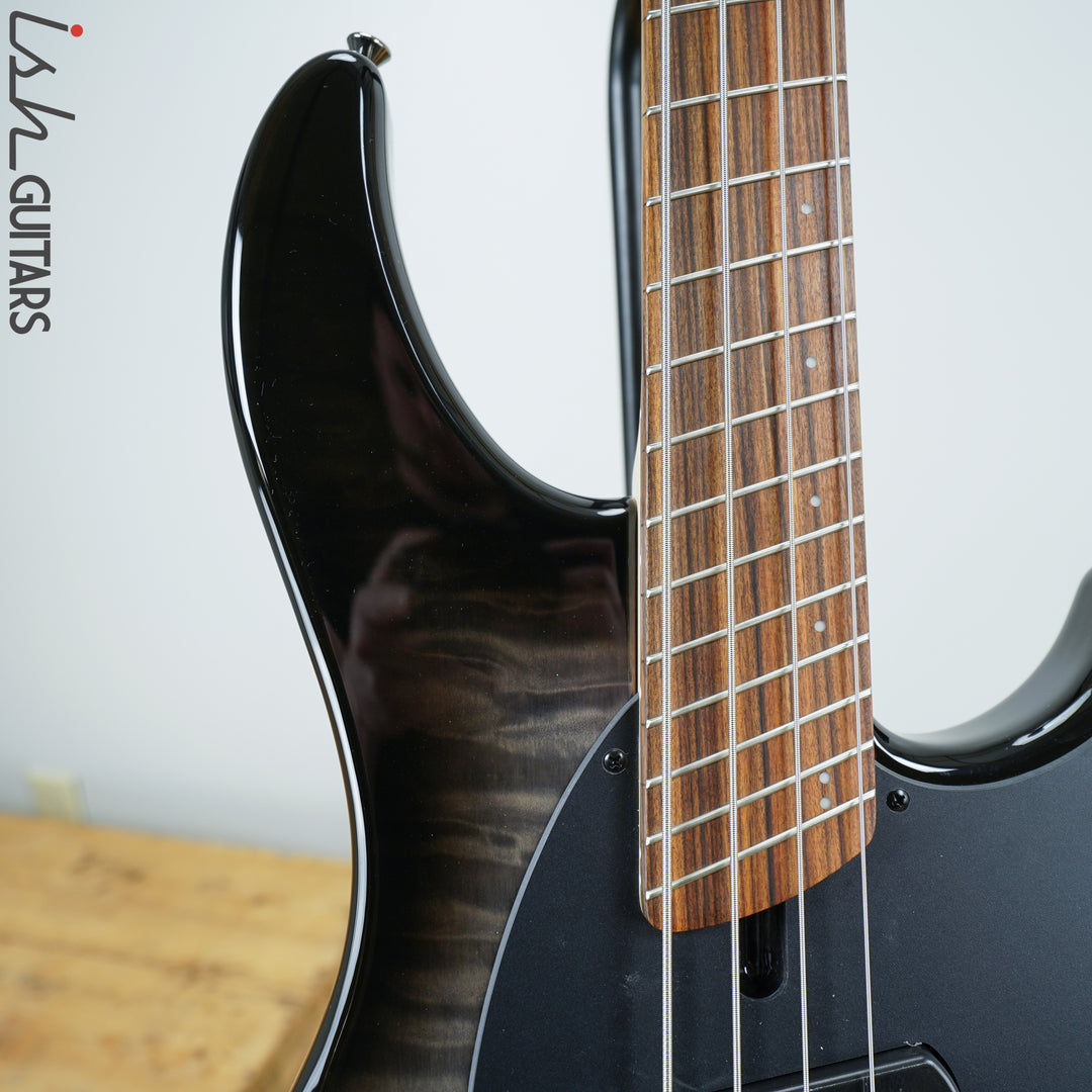 Dingwall Combustion 4 String 3 Pickup 2 Tone Blackburst Pau Ferro