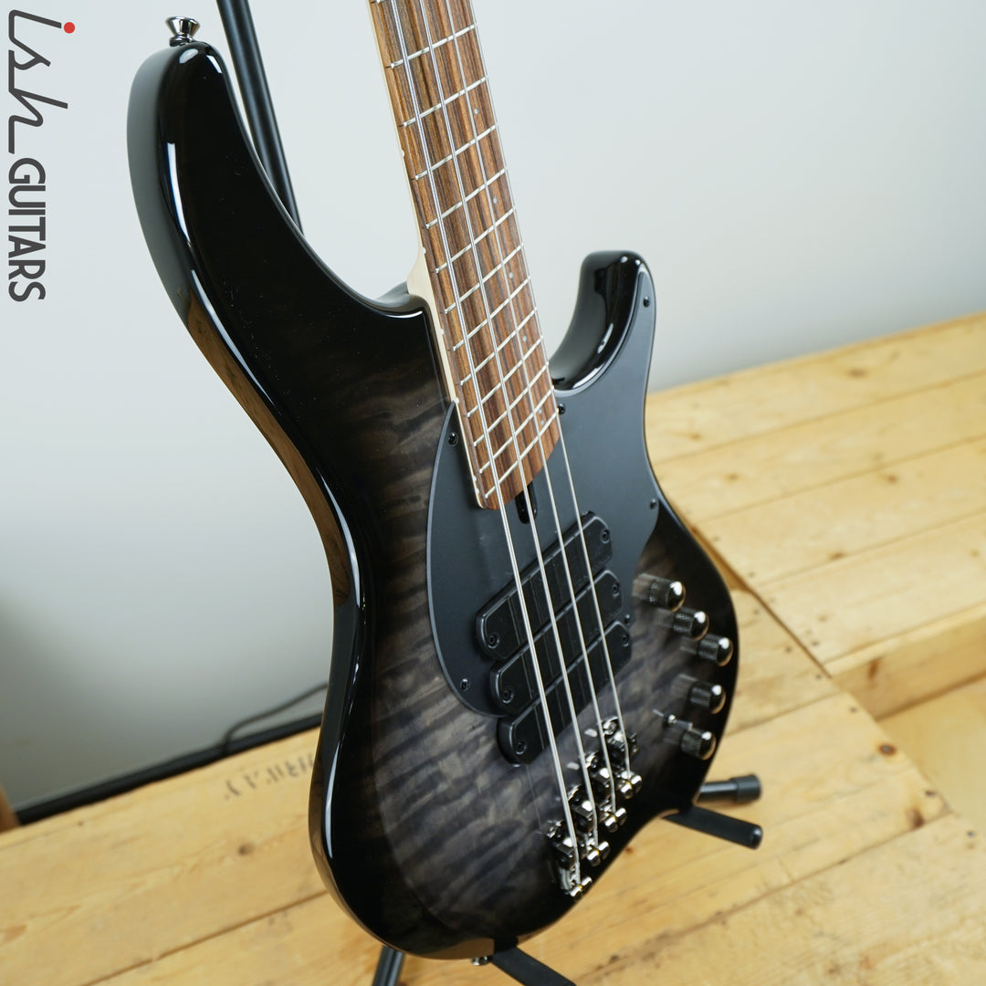 Dingwall Combustion 4 String 3 Pickup 2 Tone Blackburst Pau Ferro