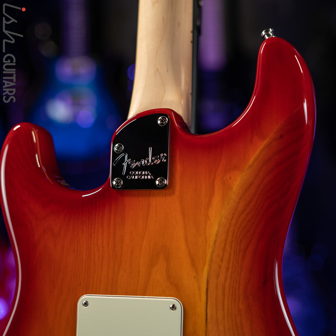 2019 Fender American Elite Stratocaster Aged Cherry Burst