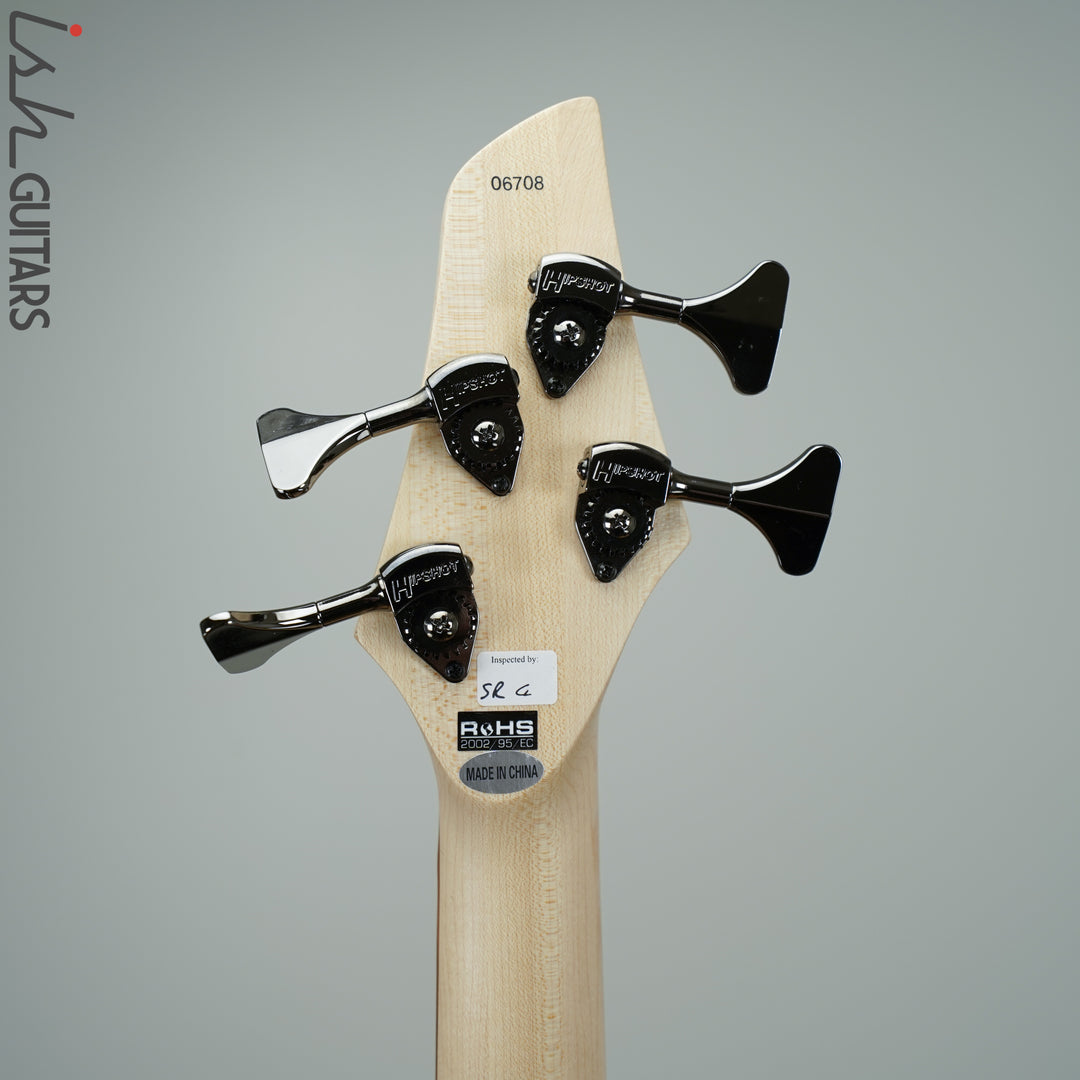 Dingwall Combustion 4 String 3 Pickup 2 Tone Blackburst Pau Ferro