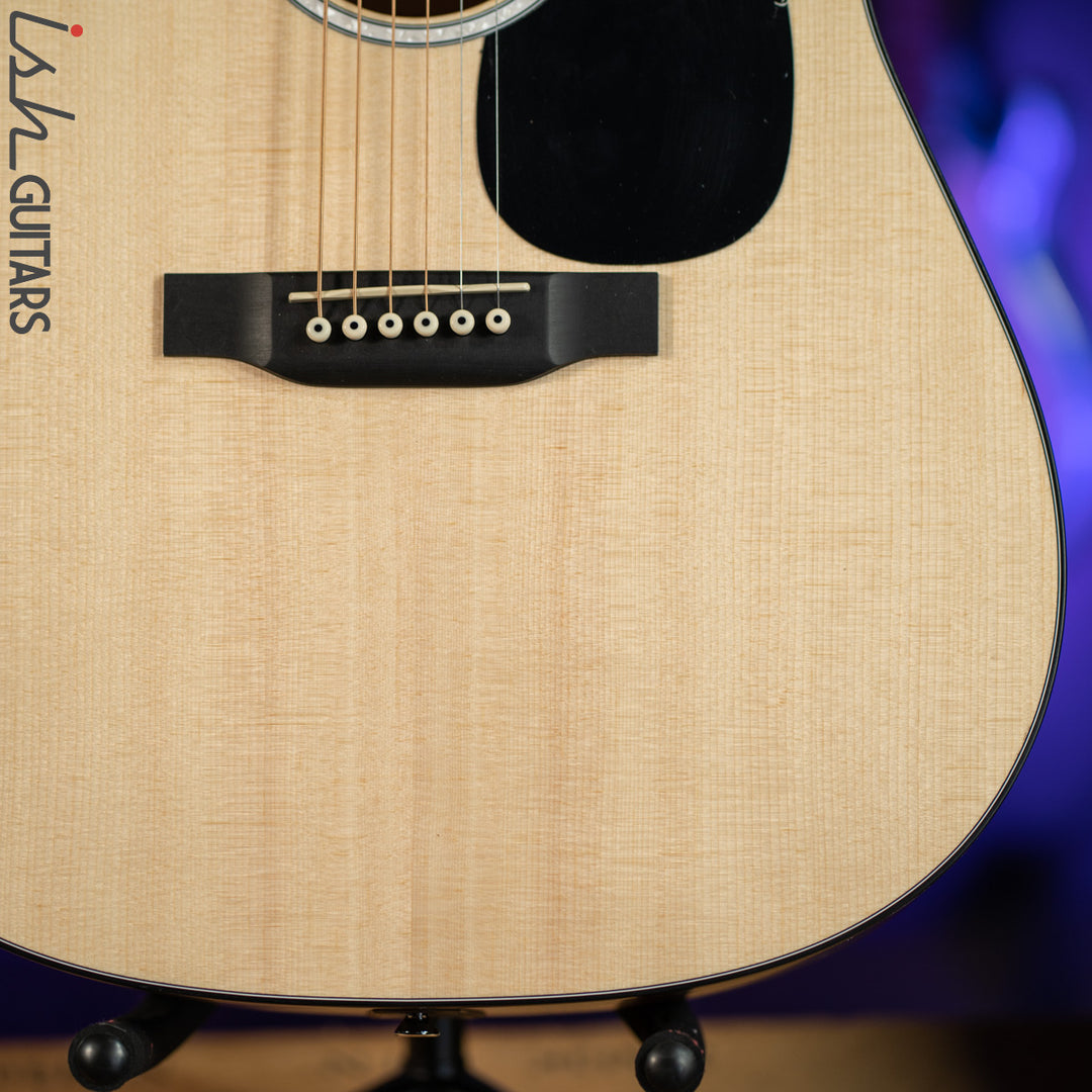Martin D-10E Dreadnought Acoustic-Electric Guitar Natural Spruce Blemished
