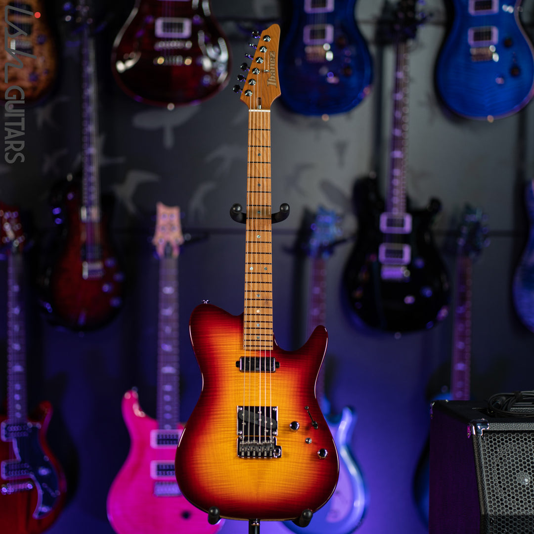 Ibanez Prestige AZS2200F Electric Guitar Sunset Burst Demo