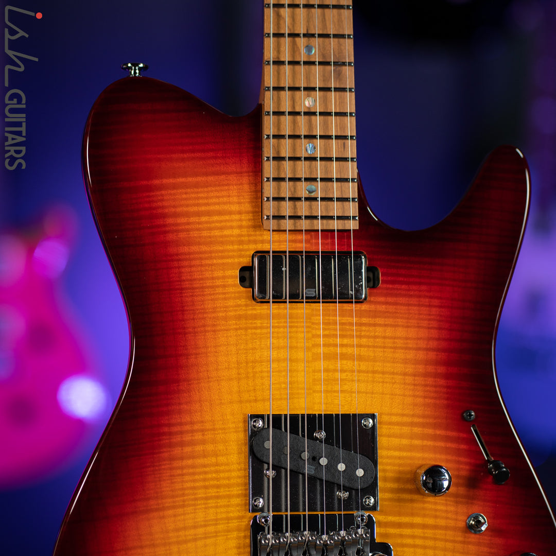 Ibanez Prestige AZS2200F Electric Guitar Sunset Burst Demo