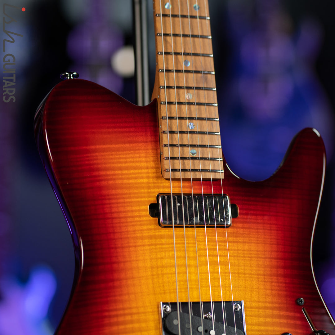 Ibanez Prestige AZS2200F Electric Guitar Sunset Burst Demo