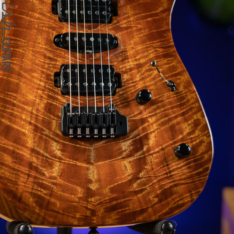 LSL XT4-DX 'Tea' Curly Mango Top Faded Iced Tea Burst – Ish Guitars