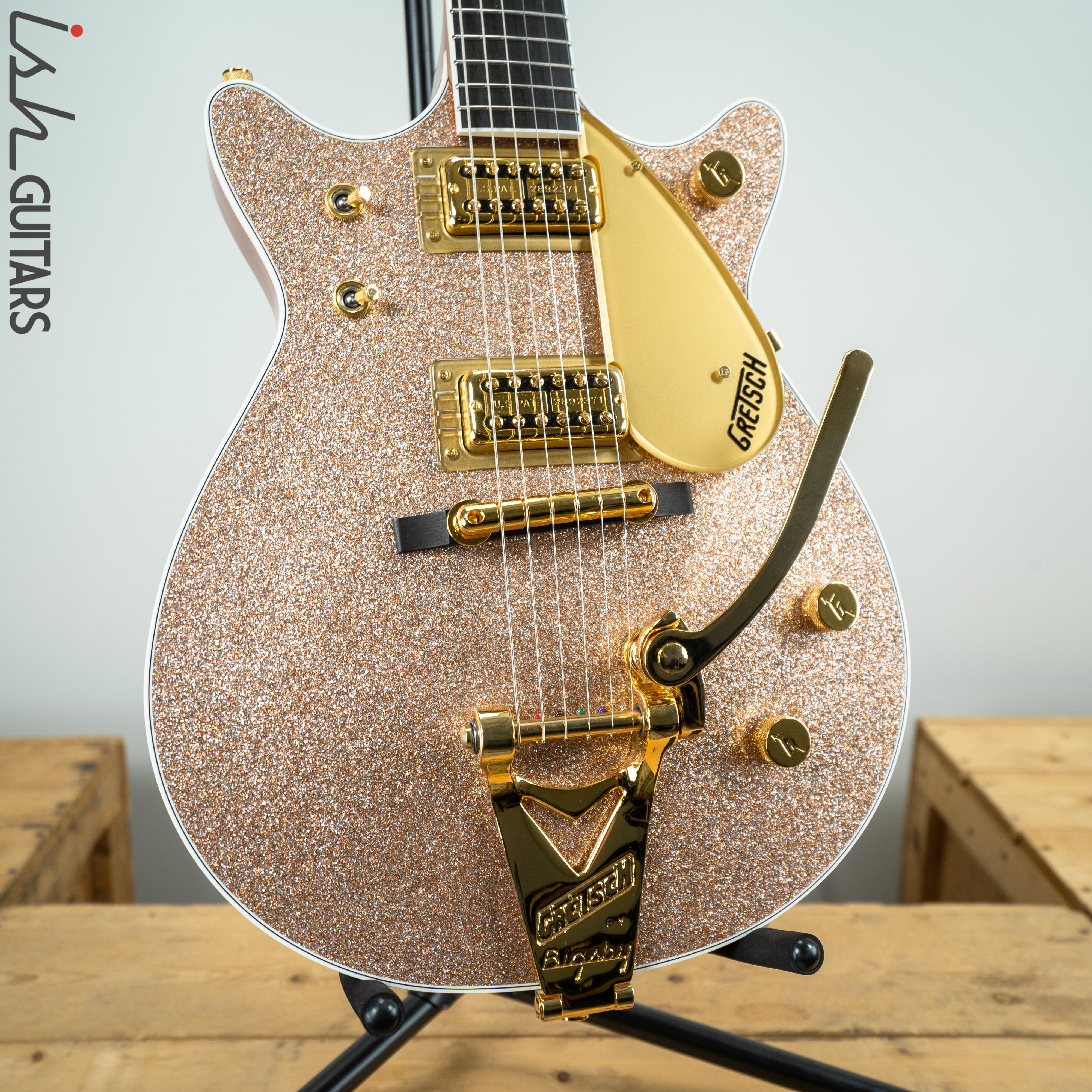 Gretsch G6129T-1962 Champagne Sparkle Jet Double Cut FSR – Ish Guitars
