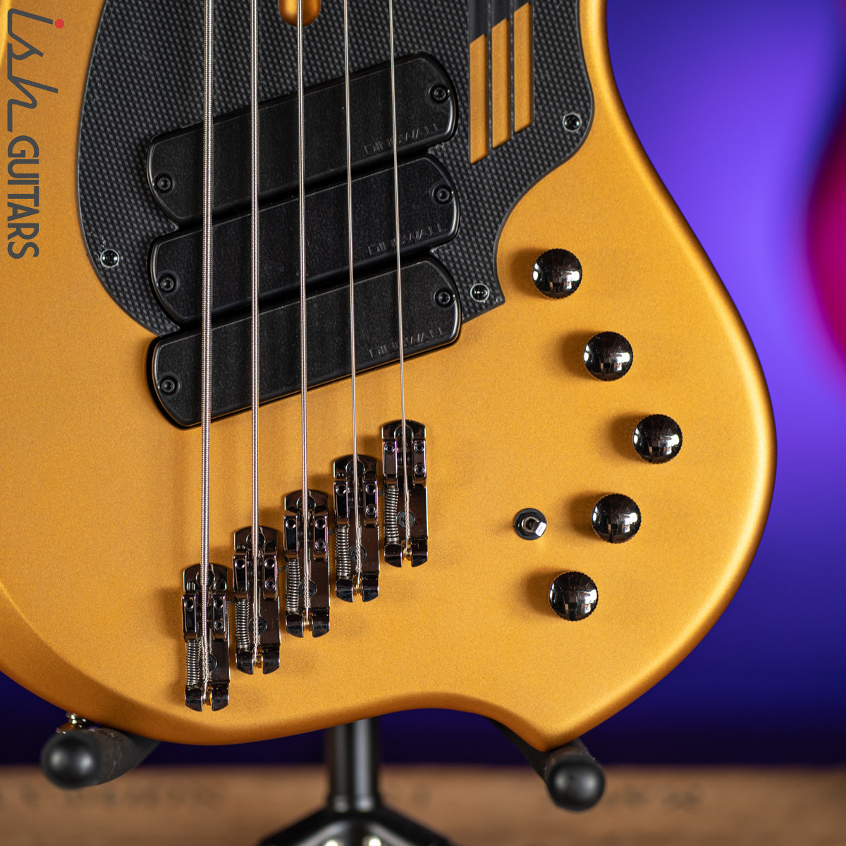 Dingwall NG-3 5-String Matte Gold Metallic Bass – Ish Guitars