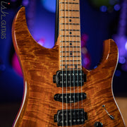 LSL XT4-DX 'Tea' Curly Mango Top Faded Iced Tea Burst