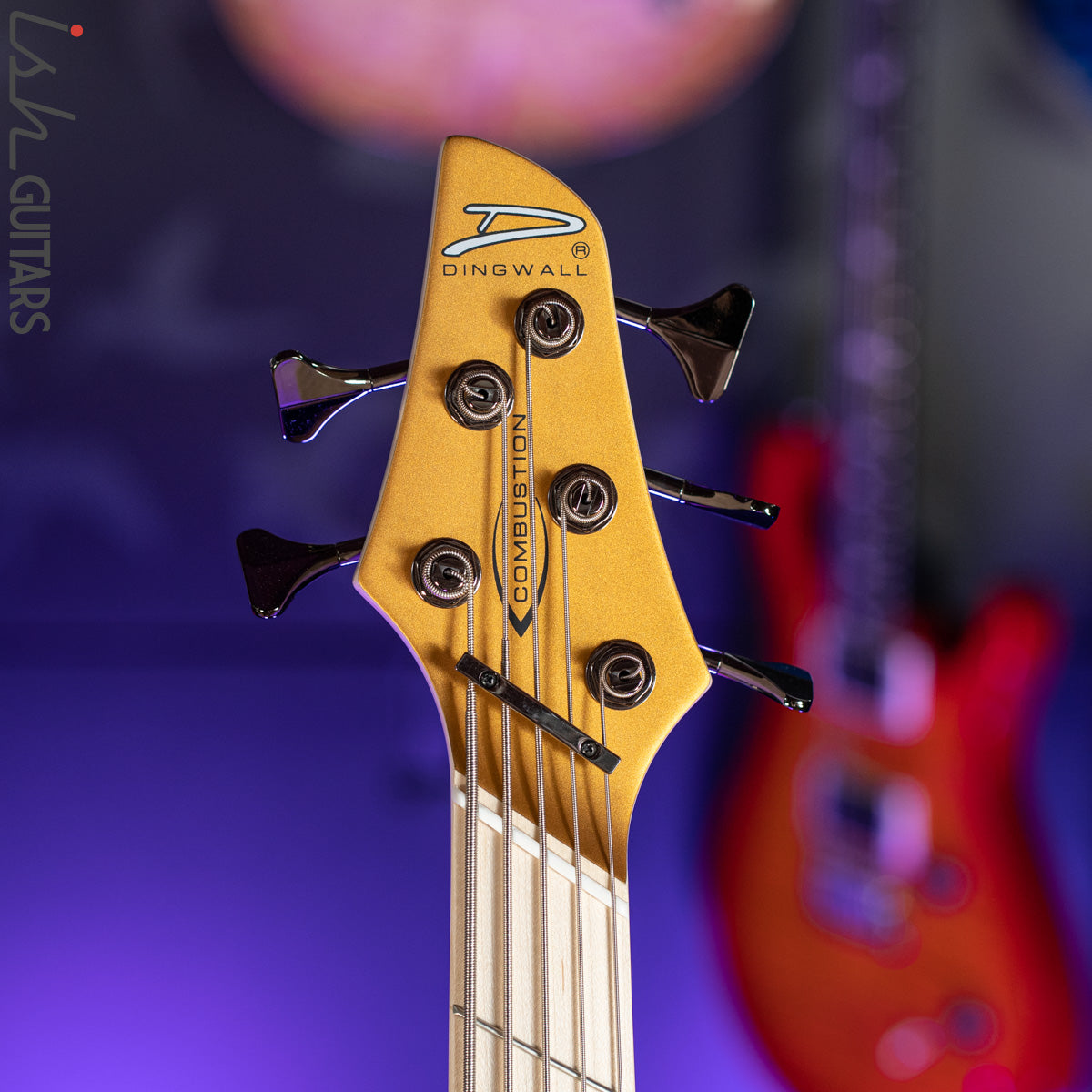 Dingwall NG-3 5-String Matte Gold Metallic Bass – Ish Guitars