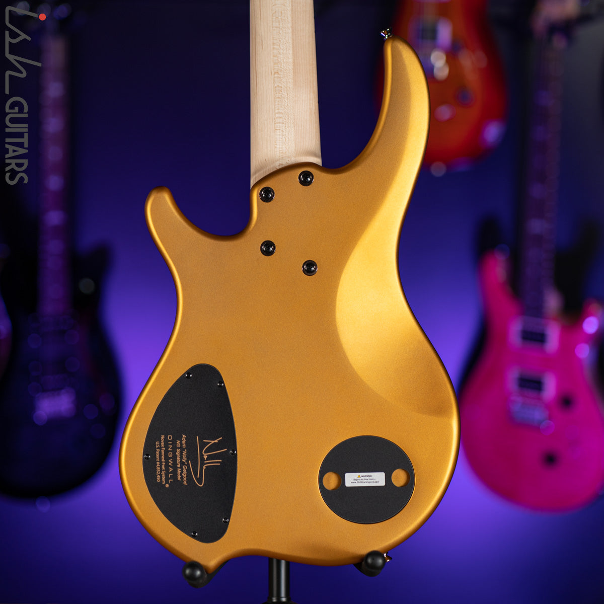 Dingwall NG-3 5-String Matte Gold Metallic Bass – Ish Guitars