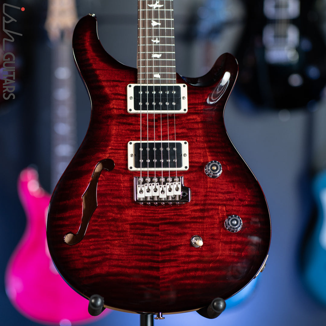 PRS CE 24 Semi-Hollow Fire Red Burst Smokewrap
