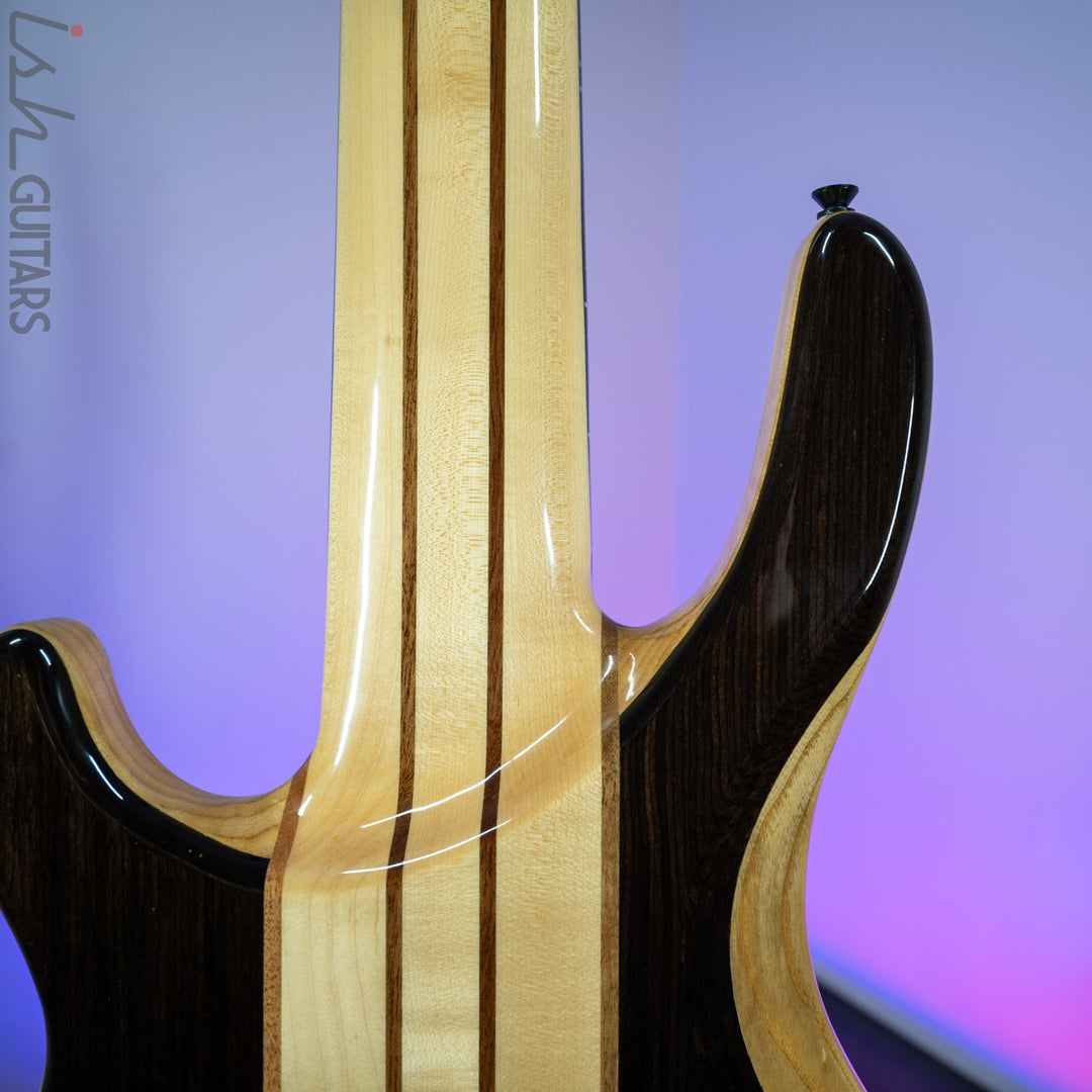 2010s Wolf S10-6 Lined Fretless Bass Rosewood Top