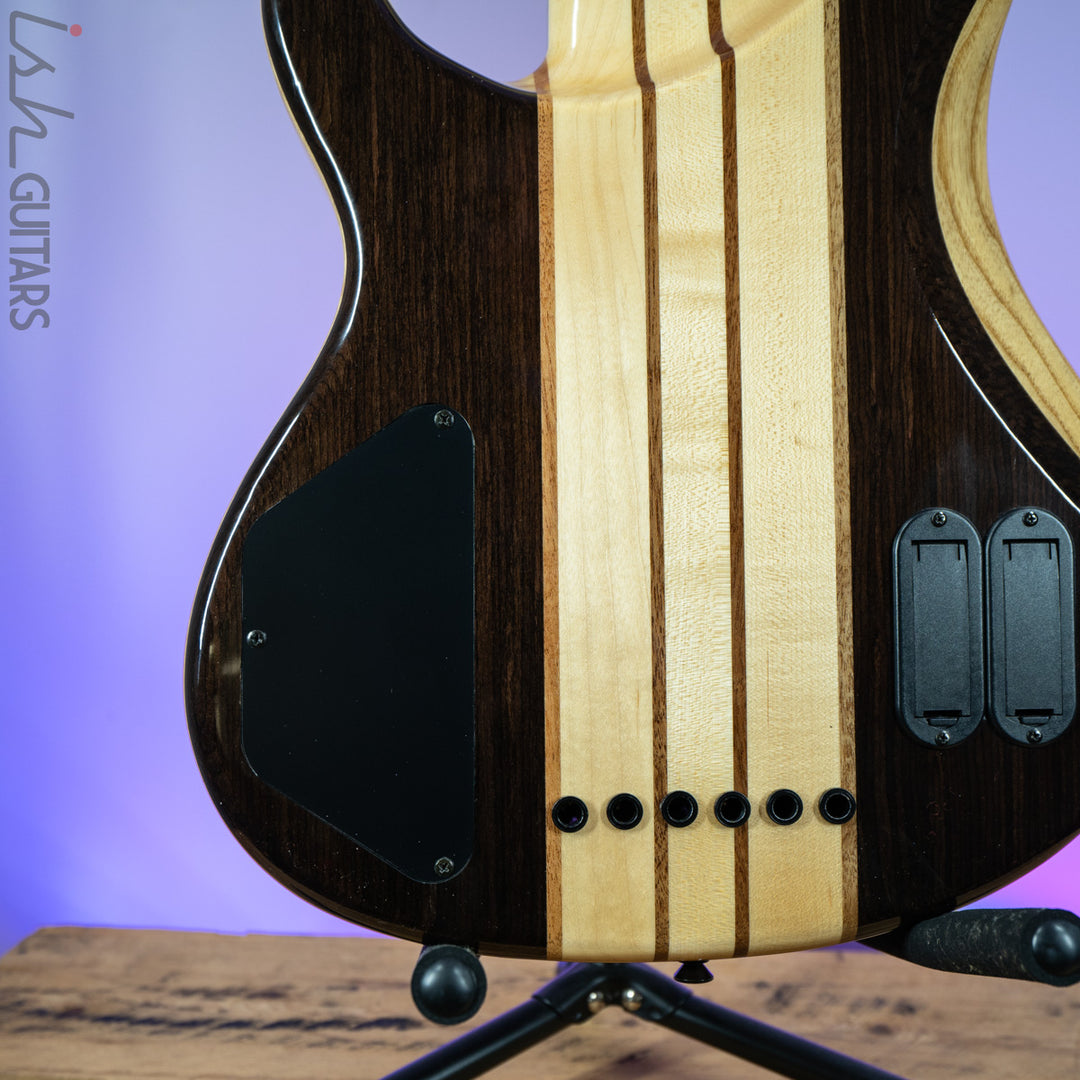 2010s Wolf S10-6 Lined Fretless Bass Rosewood Top