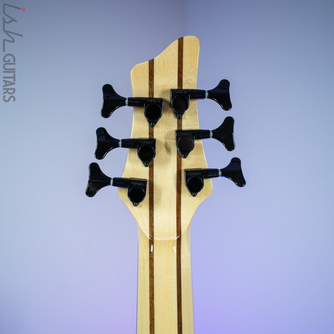 2010s Wolf S10-6 Lined Fretless Bass Rosewood Top