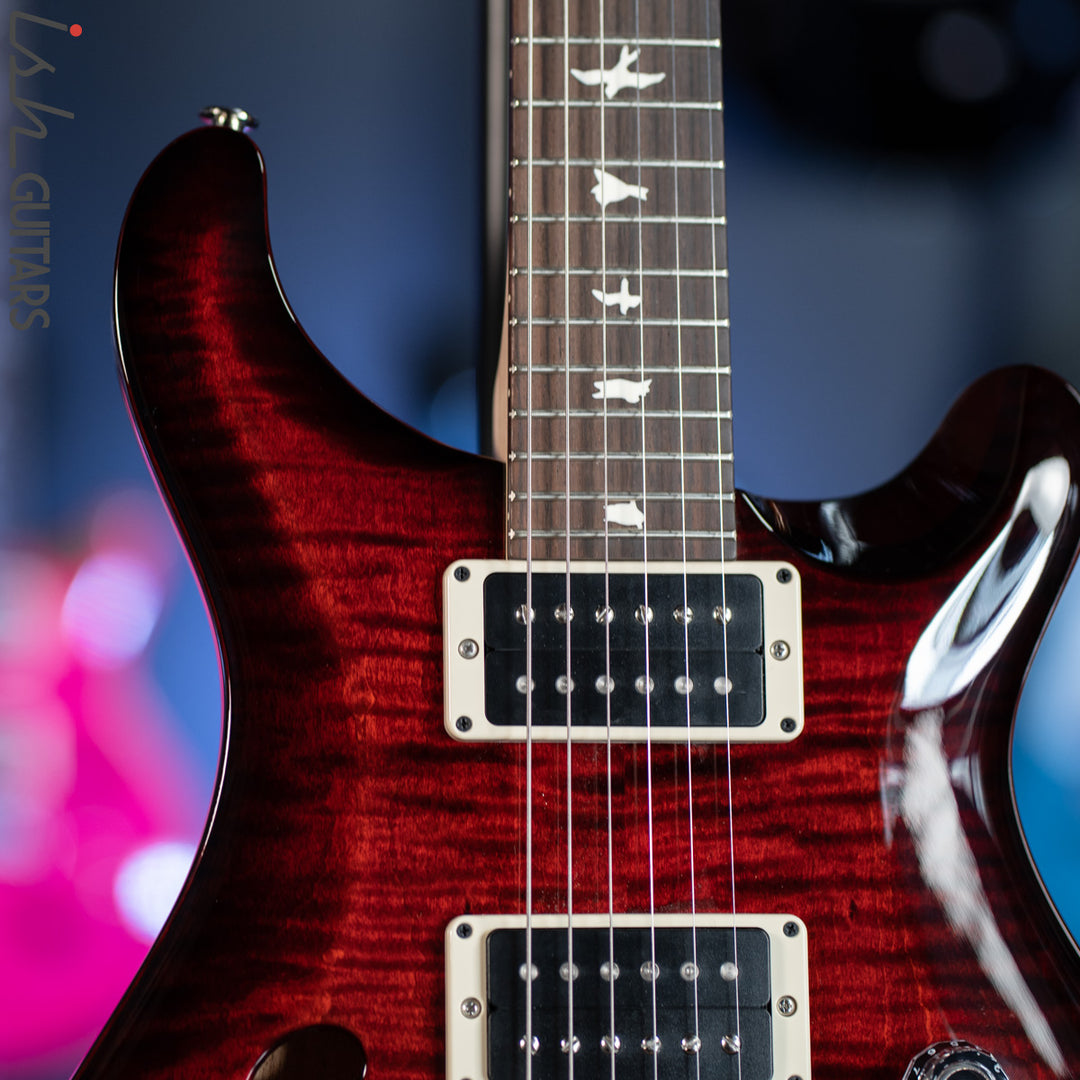 PRS CE 24 Semi-Hollow Fire Red Burst Smokewrap